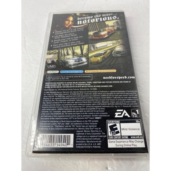 Need for Speed: Most Wanted -- 5-1-0 (Sony PSP, 2005) - Picture 2 of 6